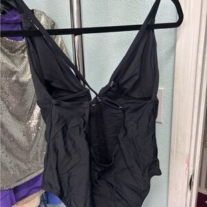 NWT Black One-Piece Swimsuit Sz L